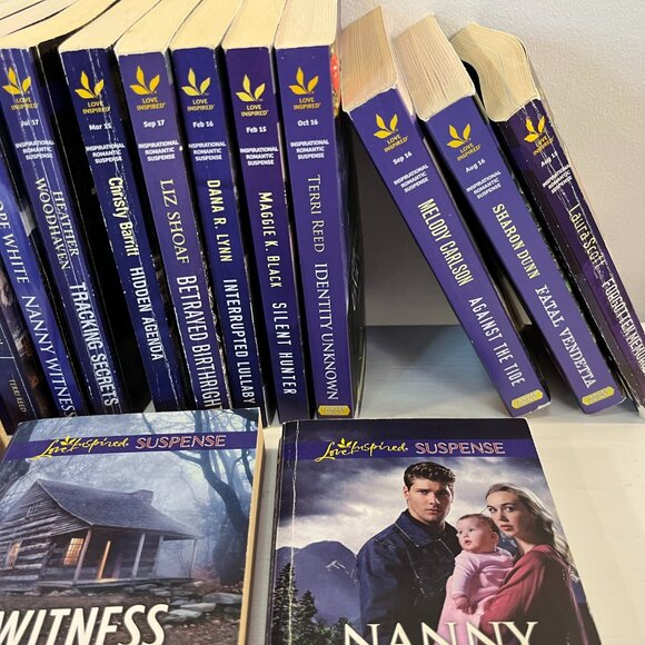 Lot of 22 "Harlequin Love Inspired Suspense" Paperback Novels - Good condition! - Picture 3 of 7